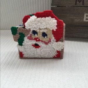 Present coasters with Santa